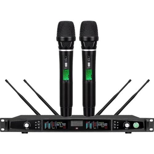 Bolymic Dual Handheld Wireless Microphone Home Karaoke System Digital Sound Audio Dynamic Mike