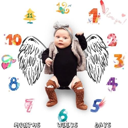 Baby Photography background cloth baby blanket Crawling Playmats Infant Memorial photo cloth Keepsakes Kids Room Decor Game Rug