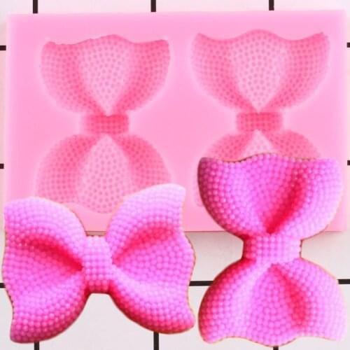 Bow Tie Silicone Mold Fondant Chocolate Molds Wedding Cake Decorating Tools Cupcake Topper Candy Polymer Clay DIY Craft Moulds
