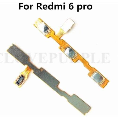 For Xiaomi Redmi 6 pro Power on off Volume up down Side button Flex Cable For Mi A2 Lite