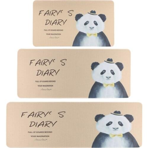 Cartoon Panda Gaming Mouse Pad Wide Mousepad Keyboard Mouse Mat