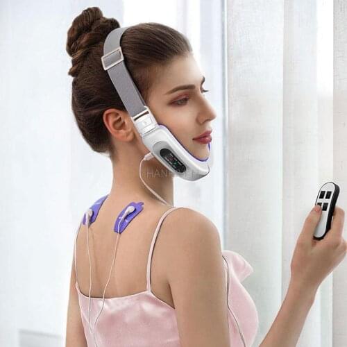 Facial Slimming Tool Thin Micro Current Facial Massage Instrument Red Light Blue Light Facial Massager