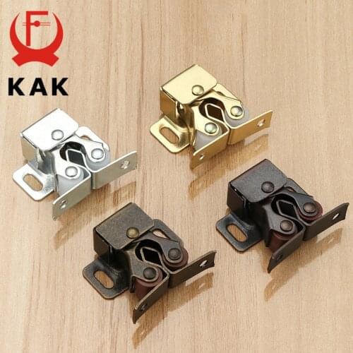 KAK 2PCS Magnet Cabinet Catches Door Stop Closer Stoppers Damper Buffer Cabinet Lock Wardrobe Hardware Furniture Fittings