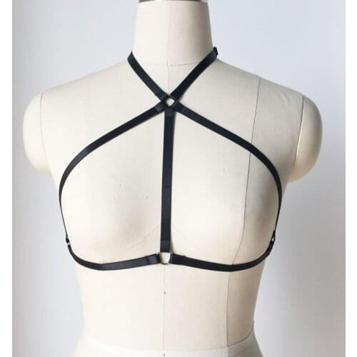 Body Cage Goth Gypsy Cage Bra Rave Body Harness for Women Burlesque Costume Wear Wrap chest style Bondage Lingerie Cage Bra