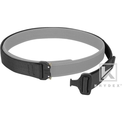 KRYDEX 1.5” Rigger’s Duty Belt Tactics Loop Quick Release Shooting Stiffened 2-Ply Nylon Webbing Metal Buckle Belt S Size