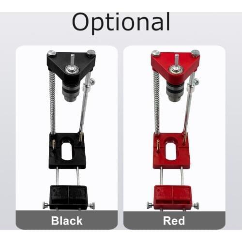 Drill Guide Woodworking Locator Kit Adjustable Drilling Guide Hole Puncher Positioner for Wood Bench Drill Press Machine