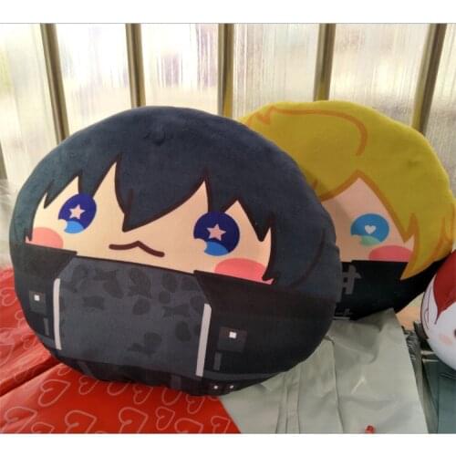 Anime FINAL FANTASY XV Noctis Prompto Cosplay Short Plush Doll Throw Pillow Stuffed Cushion Two Side Home Decor Collection Gifts