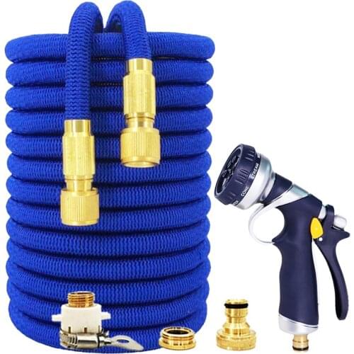 New High Pressure Hose Car Wash Garden Irrigation Supplies Water Pressure Hose Car Wash Watering Flowers Extendable Garden Hose