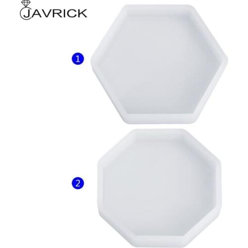 Silicone Mold Mirror DIY Epoxy Resin Crafts Jewelry Making Pendant Decoration Geometric Hexagonal Handmade Molds Ornaments Cake