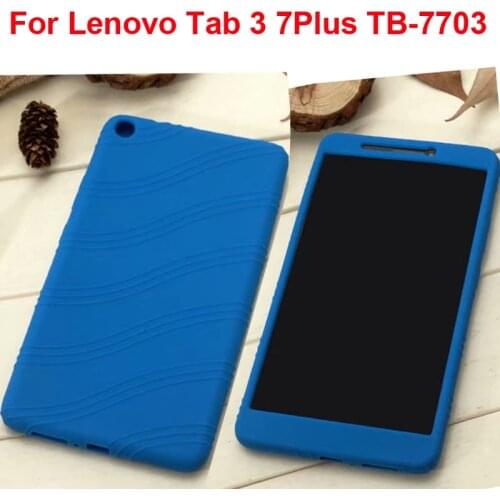 For Lenovo Tab 3 7 Plus Silicone Case Cover Tab3 7Plus TB-7703 Protector Soft Casing Shell Capa Fundas