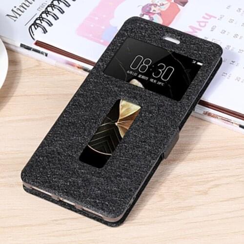 Smart View window PU leather case For ZTE Nubia Z17 cover shell NX563J phone cases For ZTE Nubia Z 17 flip case back cover