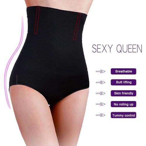 Women High Waist Body Shaper Panties Seamless Tummy Belly Control Waist Slimming Pants Shapewear Girdle Underwear Waist Trainer