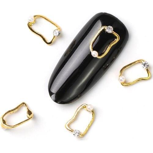 10 pieces diy 3D Moon gemstone rhinestones for Nail Art decorations Design charms alloy manicure jewelry accessories