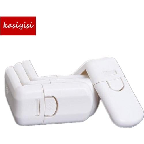 10pcs/lot Children Safety Lock Cabinet Toliet Lock Multi Function Plastic Lock Baby Safety Prodcuct Drawer Lock