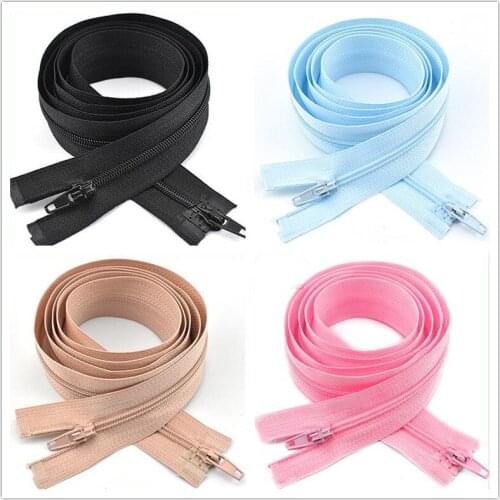 100cm/120cm 3# Open-end Automatic Ecological Lock Nylon Coil Zipper Slider For DIY Tailor Sewing Bag Quilt Garment Accessories