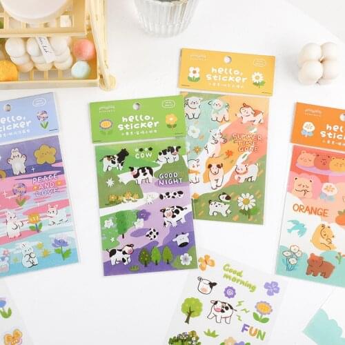 12packs/LOT little love series stationery sticker creative decoration DIY adhesive PET sticker