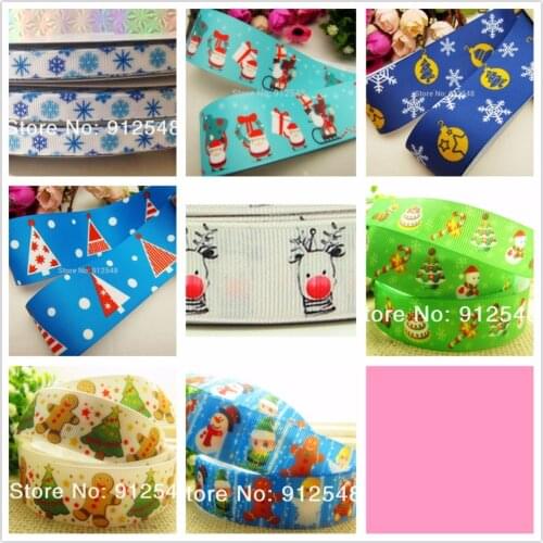 1472020 ,10mm/38mm 10 yards Cartoon Christmas Series printed grosgrain ribbon,Clothing accessories,DIY jewelry wedding package