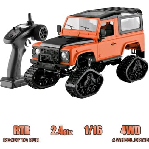 FY003-1B 2.4GHz RC Cars 4WD 1/16 RC Car Toy 15KM/H Speed RC Tank Rock Crawler 50 Minutes Working Time Off Road for Adults Kids