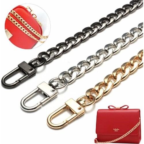 2019 High Quality 120cm Stainless Steel Purse Chain Strap Handle Shoulder Crossbody Handbag Bag Metal Replacement 3 Color