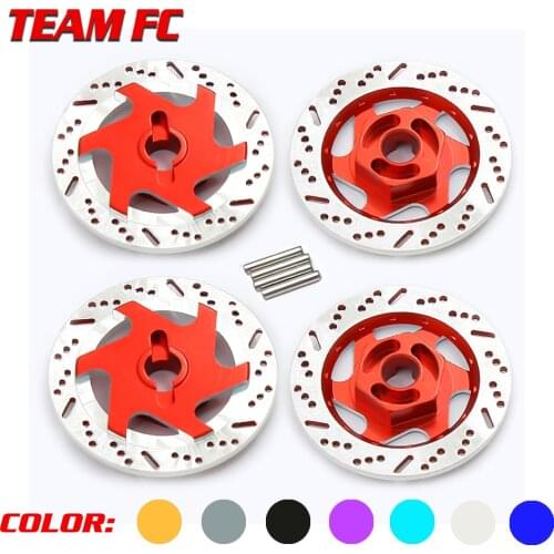 4pcs Metal Brake Disc Wheel Rim Box Metal Hex Adapter For 1/10 Sakura D4 Racing On-Road Rc Car Parts