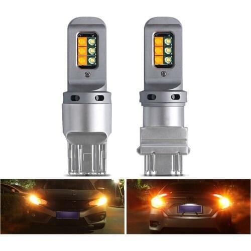 50PCS Car modification LED kori day line light with 1156 T20 to double color decoding and strobe lights