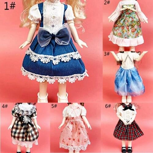 30cm Doll Accessories 1/6 12'' Doll Clothes Suit Dress Princess Doll Dressup Toy For Girl DressupToys Children