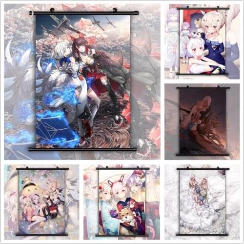 Azur Lane Akagi Kaga Atago Taihou Hood Anime Posters Canvas Painting Wall Decor Wall Art Picture for Living Room Decor Home Deco
