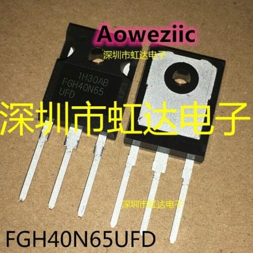 Aoweziic 2017+ 100% new imported original FGH40N65UFD FGH40N65 TO-247 IGBT tube 40A 650V