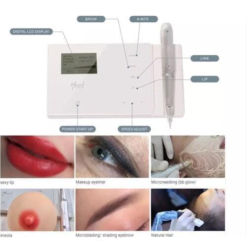 Mastor Permanent Makeup Tattoo Machine For Eyebrow Lips Embroidery Digital Machine Strong for PMU Cosmetics
