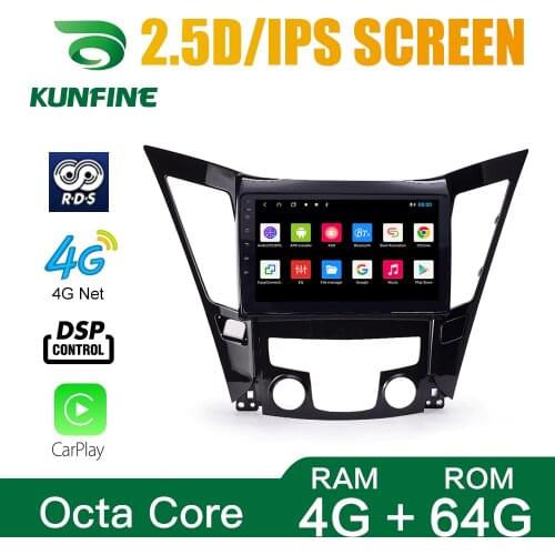 Octa Core Android 10.0 Car DVD GPS Navigation Player Deckless Car Stereo For Hyundai Sonata 2010-2014 Radio Headunit WIFI