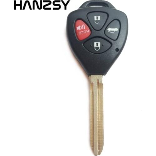 4 Buttons Remote Key housing Case For Toyota Camry RAV4 Yaris Avalon REIZ Venza Matrix Replacement car key shell Uncut Blade