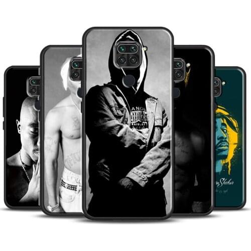Rapper Tupac Shakur Cover For Xiaomi Redmi Note 9 Pro 7 8 8T 9S Note 10 Pro Phone Case For Redmi K40 9A 9C 9T