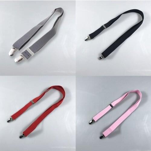 Toddler Kids Boys Girls Long Gloves Clips Adjustable Elastic Solid Color Polka Dot Metal Duckbill Mittens Clamp