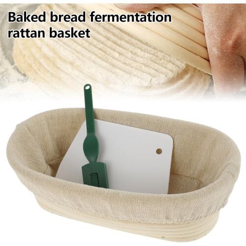 Rattan Bread Proofing Basket Natural Oval Rattan Wicker Dough Fermentation Sourdough Banneton Bread Basket baking tool for cakes