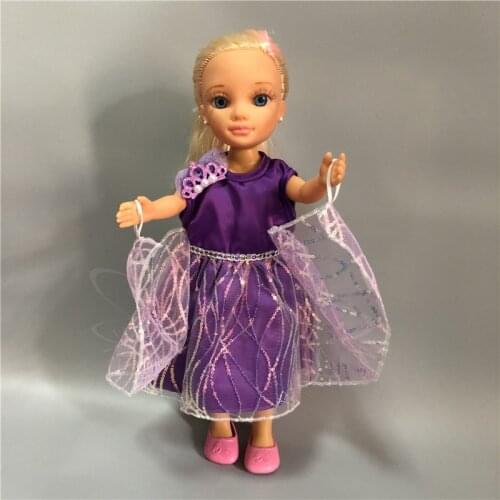Lovely purple Lace skirt clothes Fit With 43cm FAMOSA Nancy Doll (Doll and shoes are not included), Doll Accessories