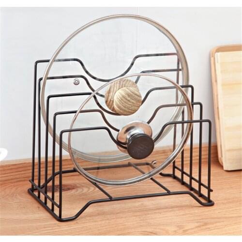 Kitchen Organizer Cutting Board Pot Lid Multi-layer Storage Rack Stand Pan Cover Storage Shelf Holder Kitchen Tools Accessories