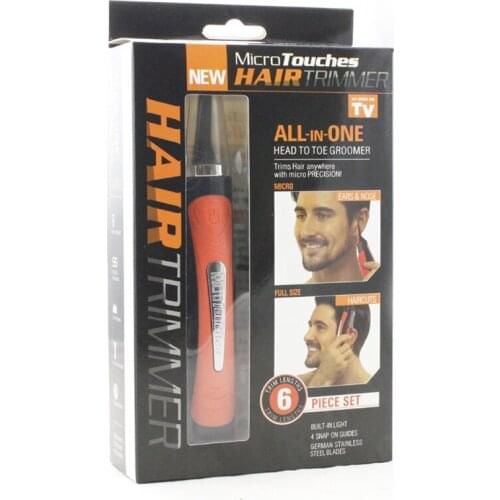 Razor multifunctional double headed mens shaver eyebrow trimmer LED light sideburns shaving knife