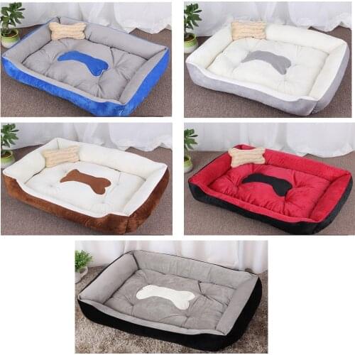 Soft Bone Plus Size Large Dog Bed Mat Kennel Soft Pet Dog Puppy Warm Bed House Plush Cozy Nest Dog House Pad Warm Pet House Bets