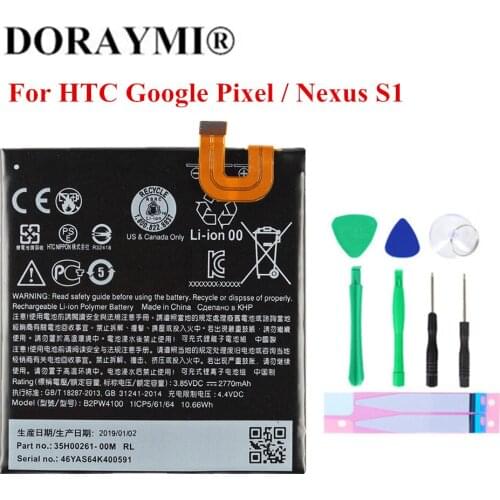 New Original Phone Battery for HTC Google Pixel / Nexus S1 B2PW4100 2770mAh High Quality Replacement Bateria