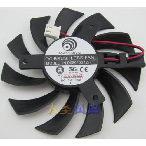 Original gt430 / 440 / 620 / 630 pld0810s12hh 12V 0.35A graphics card fan