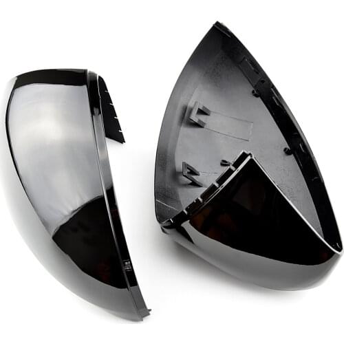 ABS Bright black Rearview Mirror Cover Trim 2pcs for vw Volkswagen Tiguan MK1 2009 2010 2011 2012 2013 2014 2015