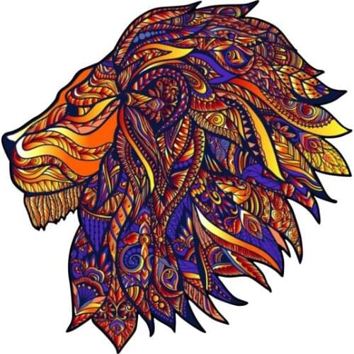 Drop Wooden Jigsaw Puzzle Mysterious Lion Jigsaw Puzzle Laser Cut Wooden Jigsaw 3D Puzzles Xmas Christmas Gift For Kid