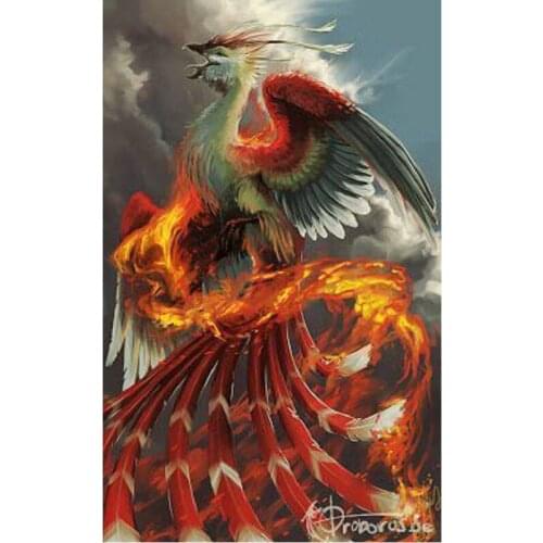 Full,square,Diamond Embroidery,Phoenix,Animals, 5D,DIY,Diamond Painting,Cross Stitch,5D,Diamond Mosaic,Decoration,Christmas