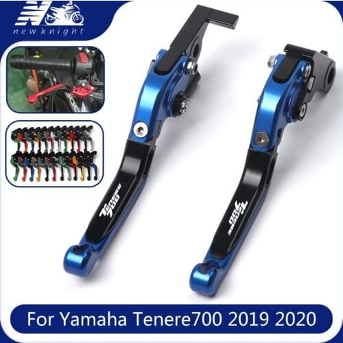 20 Colors Motorcycle CNC Aluminum Adjustable Foldable Brake Clutch Lever Accessories For Yamaha TENERE 700 XTZ700 2019-2020