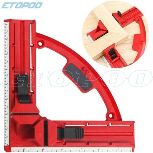 Adjustable 90 Degree Angle Clamp Right Angle Clip Plastic Corner Wooden Clamp Picture Frame Carpentry Clamps for Woodworking