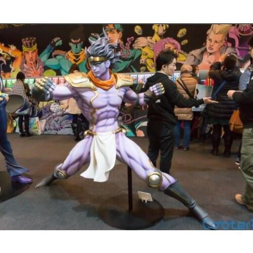 Newest Custom Made Japanese Star Platinum from Jojo bizarre Adventure Cosplay Shoes Long Boots For Christmas Halloween Festival