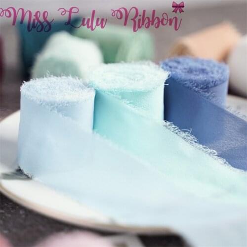 5 Yards 25mm 38mm Bbow Material, Used For Hair Accessories Cotton Lace Printed Ribbon Belt DIY Lace Fabric Chiffon Stripes