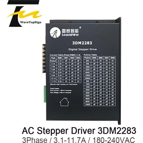 Leadshine 3Phase Stepper Driver 3DM2283 Input Voltage AC180-240V Current 3.1-11.7A Match Stepper Motor 86 110 130 Serial