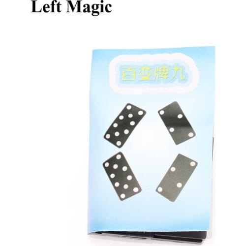 Three Domino Monte Magic Tricks Hopping Domino Copy Dice Close Up Stage Props Mentalism Magician Classic Toys C2045