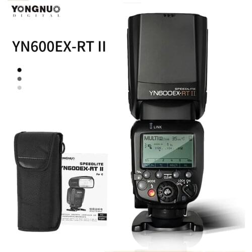 YONGNUO YN600EX-RT II TTL Master Flash Speedlite for Canon Camera 2.4G Wireless 1/8000s HSS GN60 with YN-E3-RT II Transmitter
